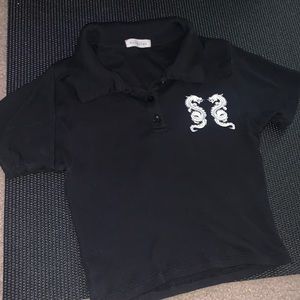 black dragon crop top